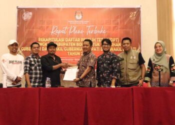 Rekomendasi Bawaslu Bone untuk KPU Bone dalam Rapat Pleno Rekap DPT Pilkada 2024