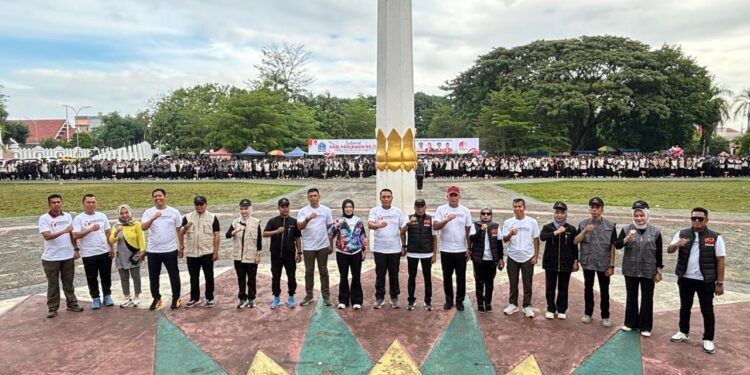 Deklarasi Pilkada Damai 2024, Bawaslu Bone Gelar Apel Siaga Pengawasan