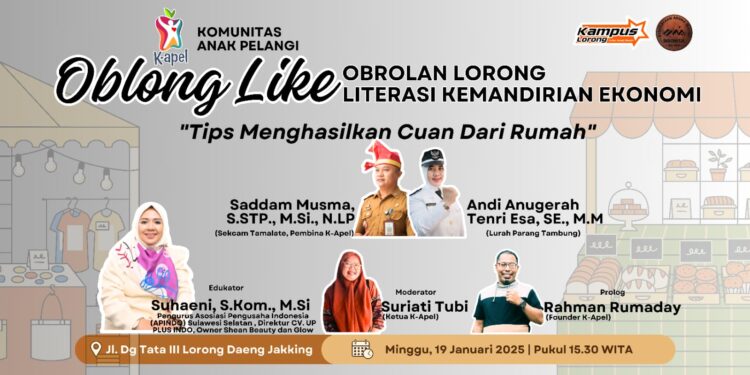 “OBLONG LIKE” Segera Digelar Komunitas Anak Pelangi (K-Apel)