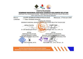 Seminar Nasional Bahasa Daerah Sulawesi Selatan: Upaya Pelestarian di Era Globalisasi